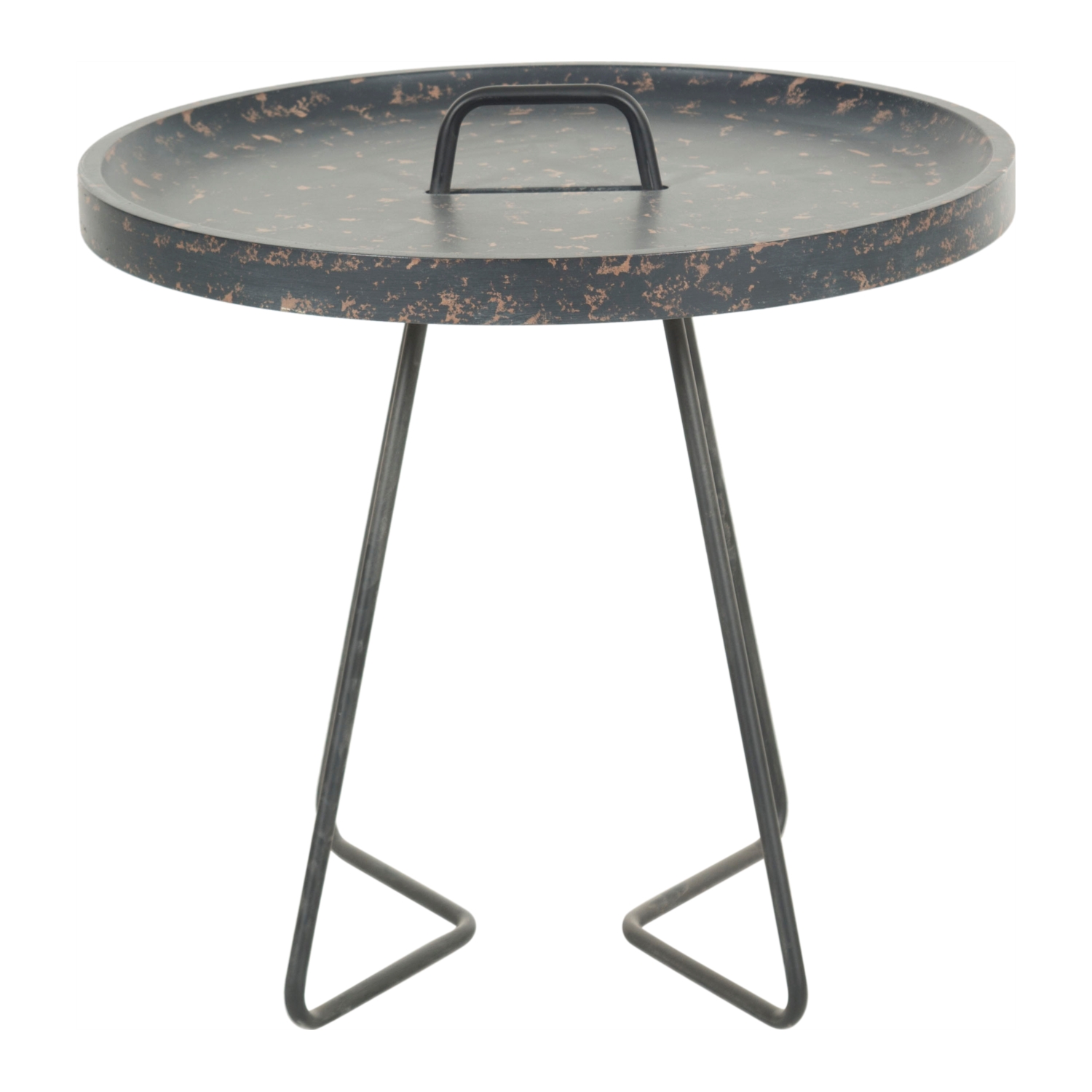 LILLIANA ESKİTME BÜYÜK SİYAH ZİGON SEHPA