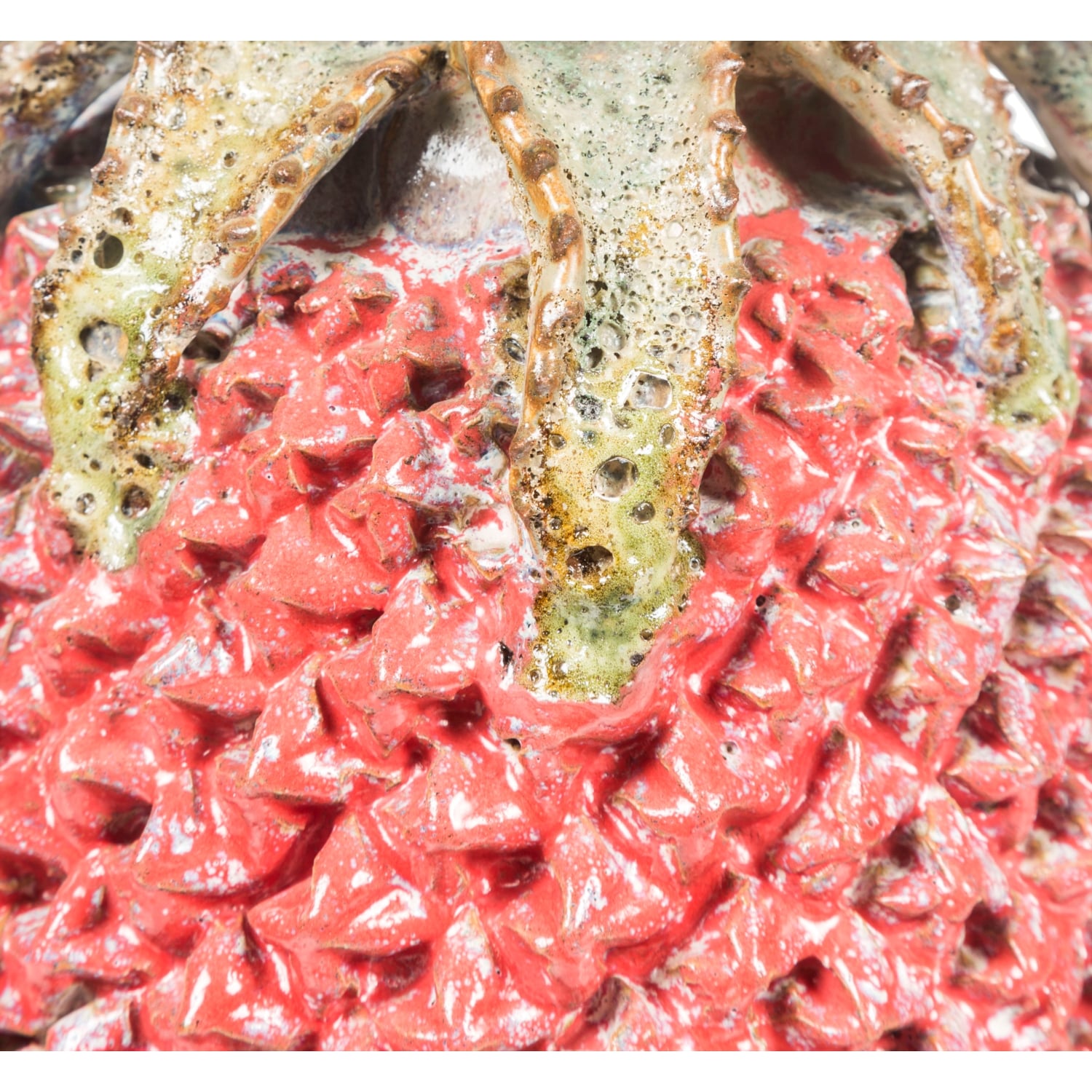 PINEAPPLE PATINA VAZO 26X51CM KIRMIZI