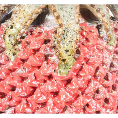  PINEAPPLE PATINA VAZO 26X51CM KIRMIZI