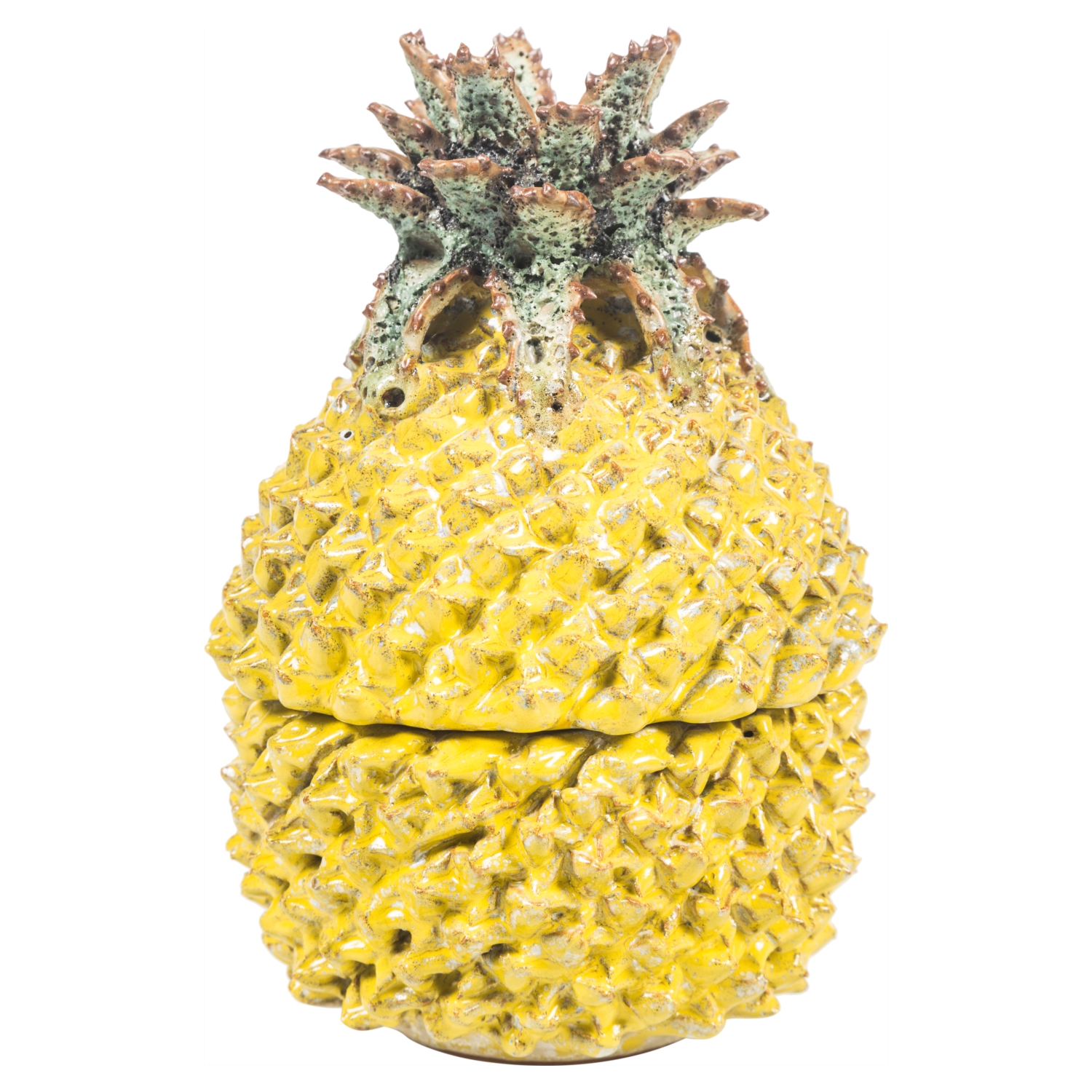 PINEAPPLE DEKORATİF KUTU 14X21CM SARI
