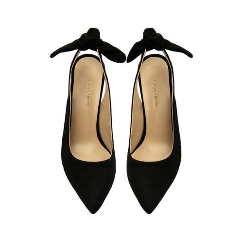  FİYONK DETAYLI SÜET STİLETTO TOPUKLU AYAKKABI