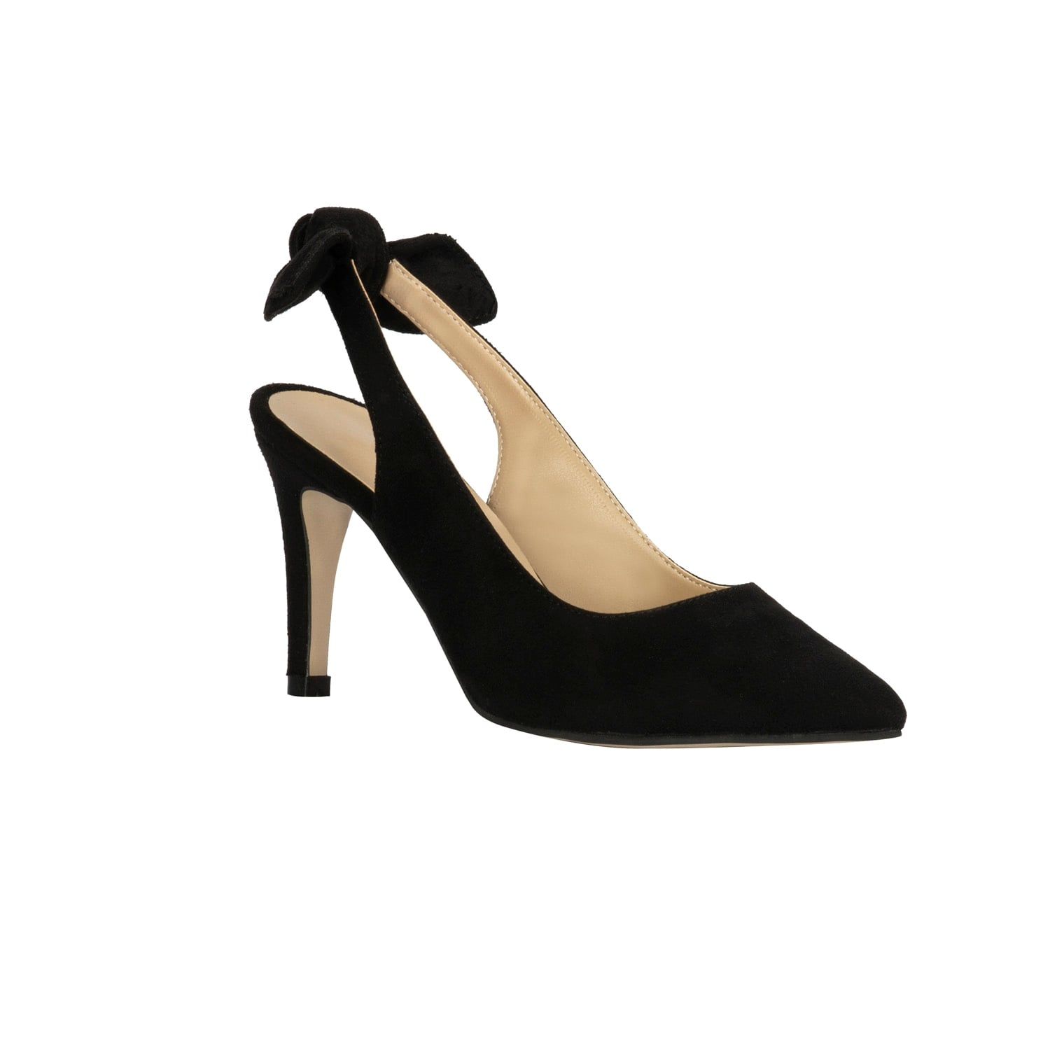 FİYONK DETAYLI SÜET STİLETTO TOPUKLU AYAKKABI