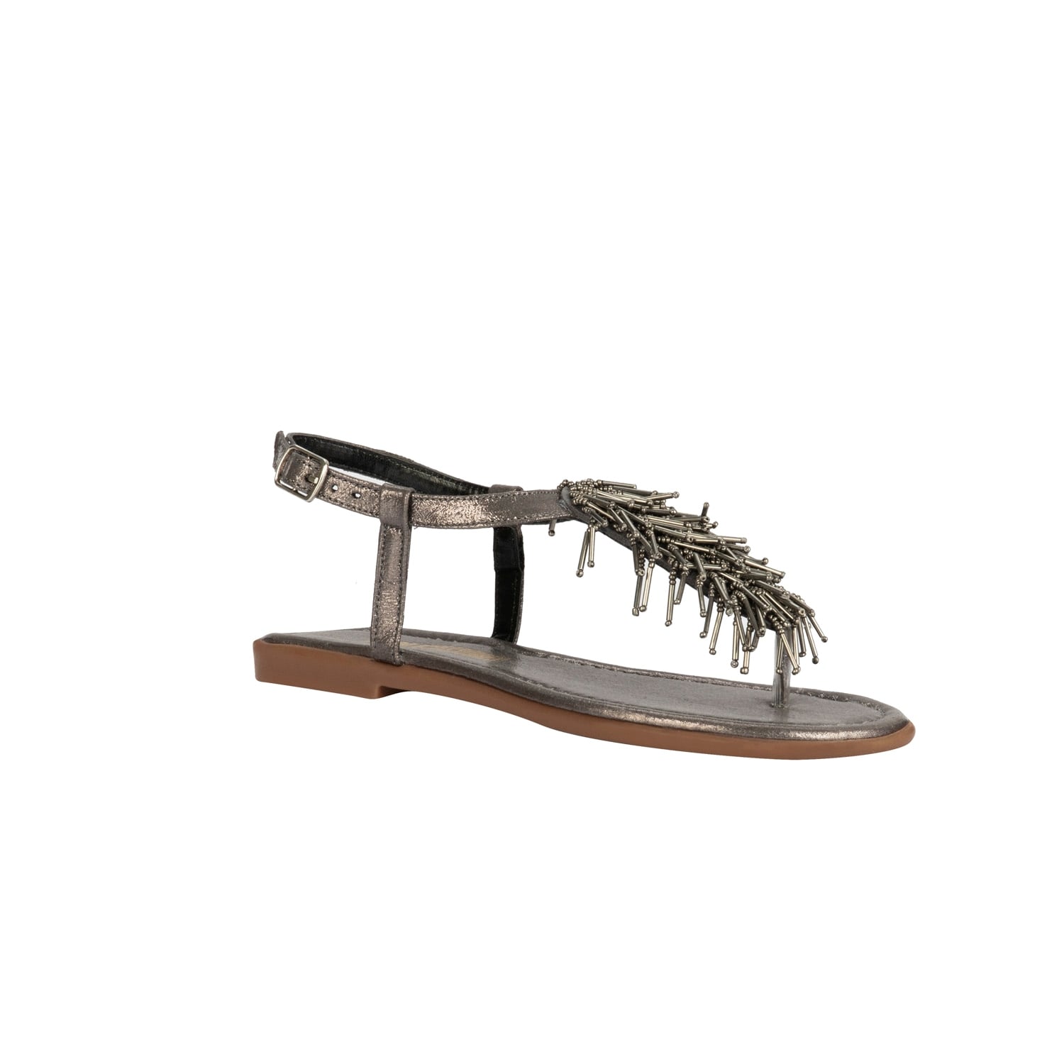 BONCUK PÜSKÜLLÜ PARMAK ARASI SANDALET