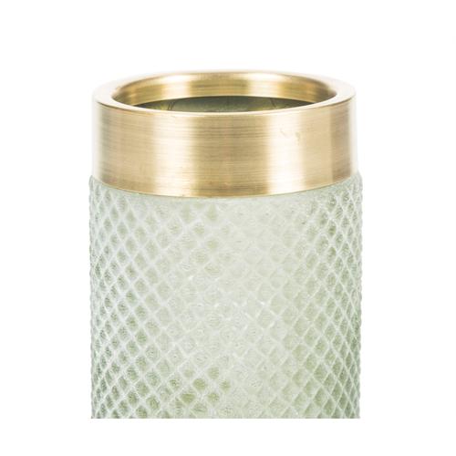  VETRO VAZO YEŞİL 18 CM