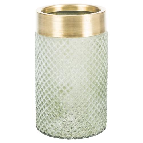  VETRO VAZO YEŞİL 18 CM