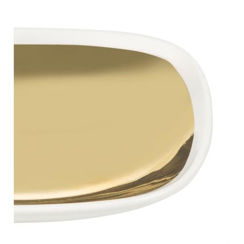  GOLD OVAL TABAK 2 Lİ  12.5 x 9 x 2cm