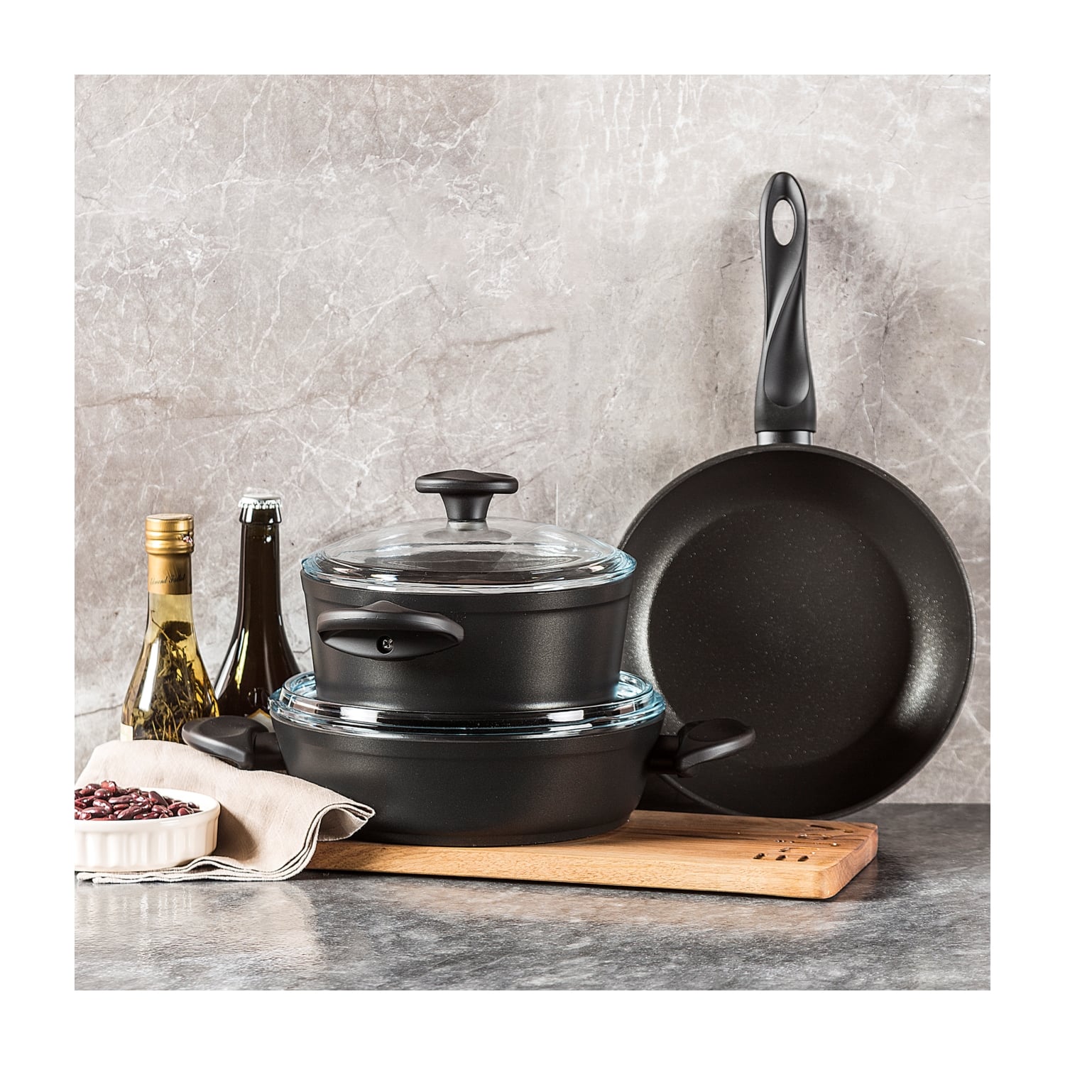 NEO TITANYUM 5 PARCA TENCERE SETI