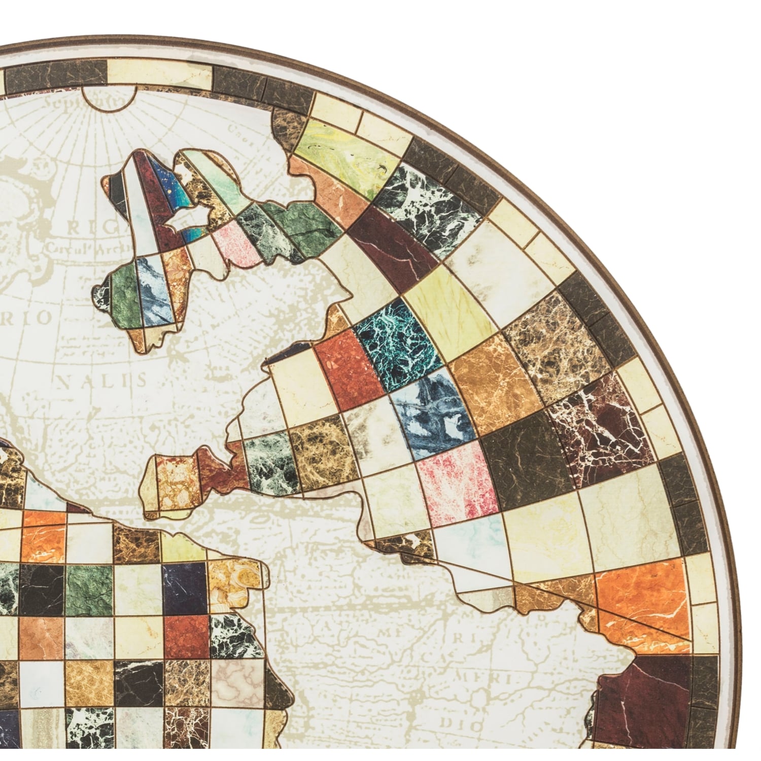 MOZAİK DÜNYA PANO 105X105CM