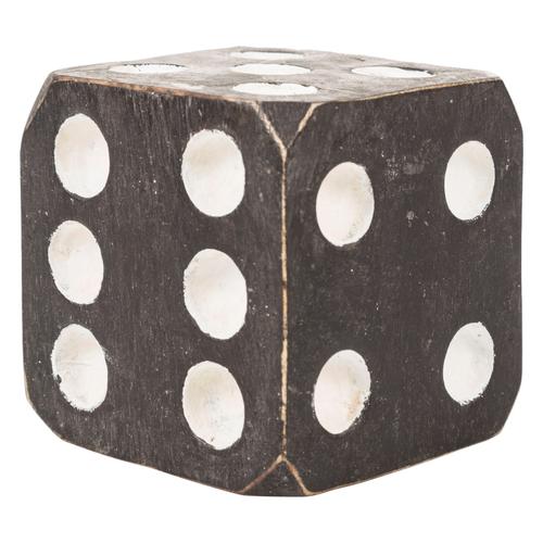  AHŞAP ZAR BİBLO - SİYAH 10X10CM