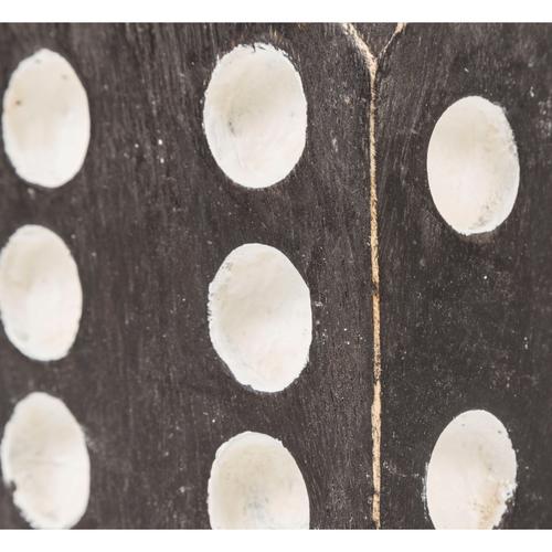  AHŞAP ZAR BİBLO - SİYAH 10X10CM