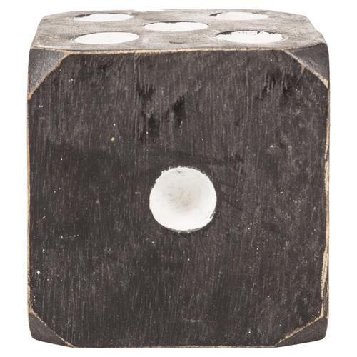  AHŞAP ZAR BİBLO - SİYAH 10X10CM