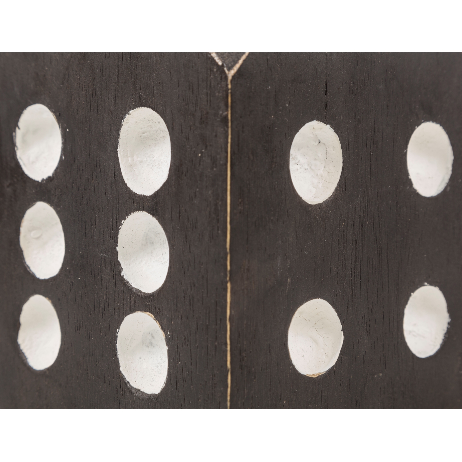 AHŞAP ZAR BİBLO - SİYAH 13X13CM