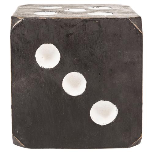  AHŞAP ZAR BİBLO - SİYAH 13X13CM