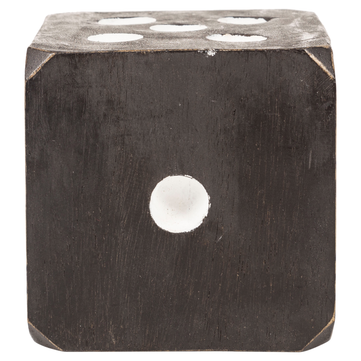 AHŞAP ZAR BİBLO - SİYAH 13X13CM