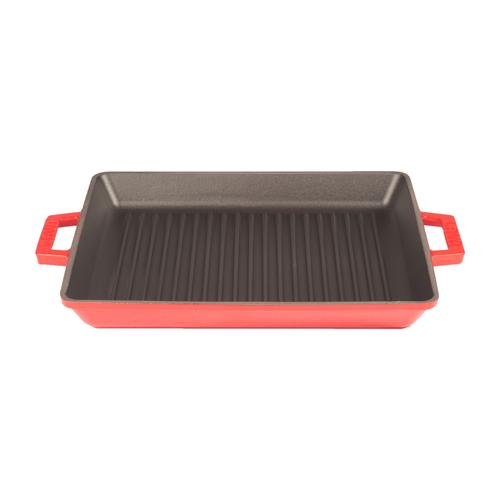  LAVA IZGARA TAVA KIRMIZI 26X32CM