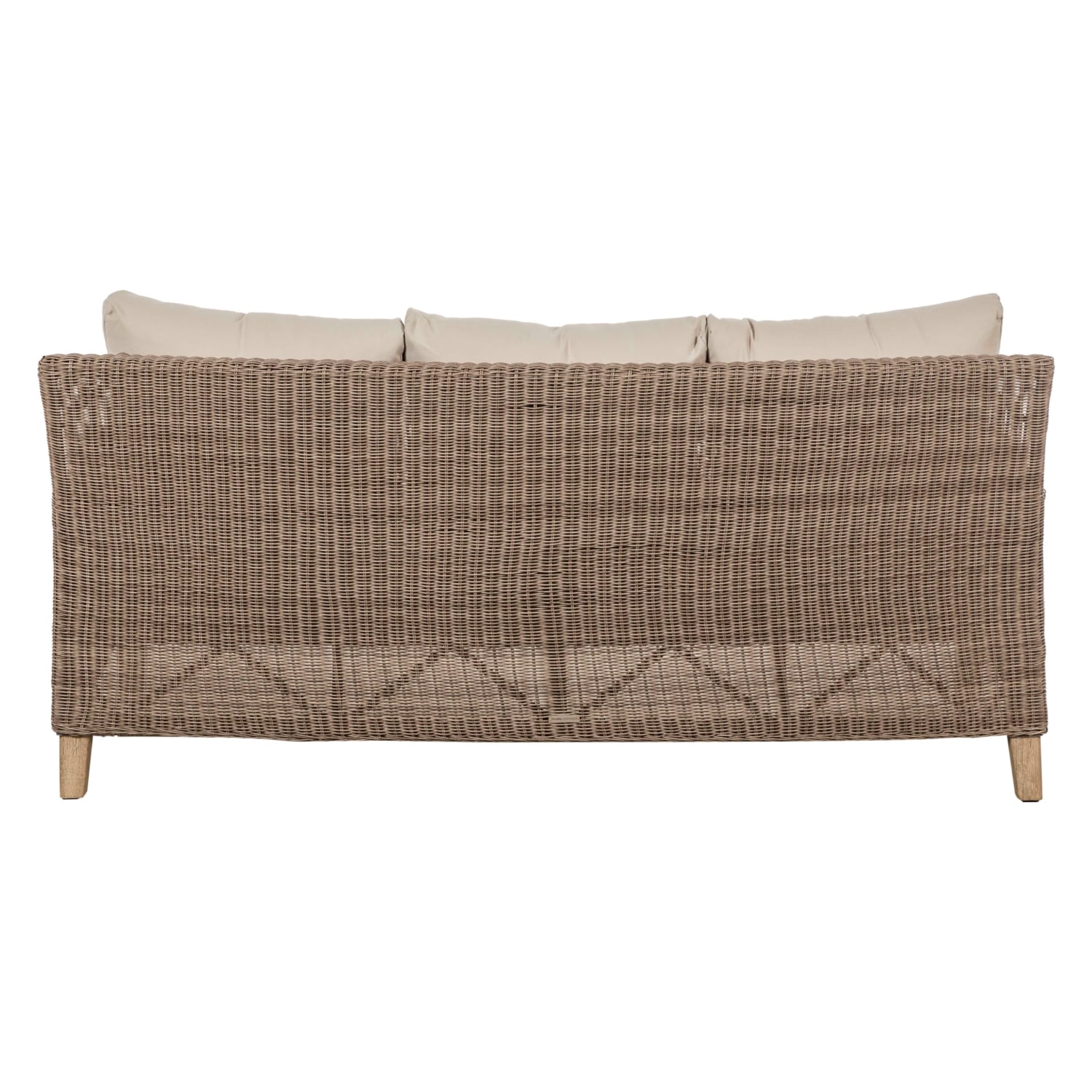 AURA RATTAN ÜÇLÜ KOLTUK GRİ