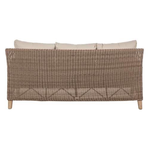  AURA RATTAN ÜÇLÜ KOLTUK GRİ