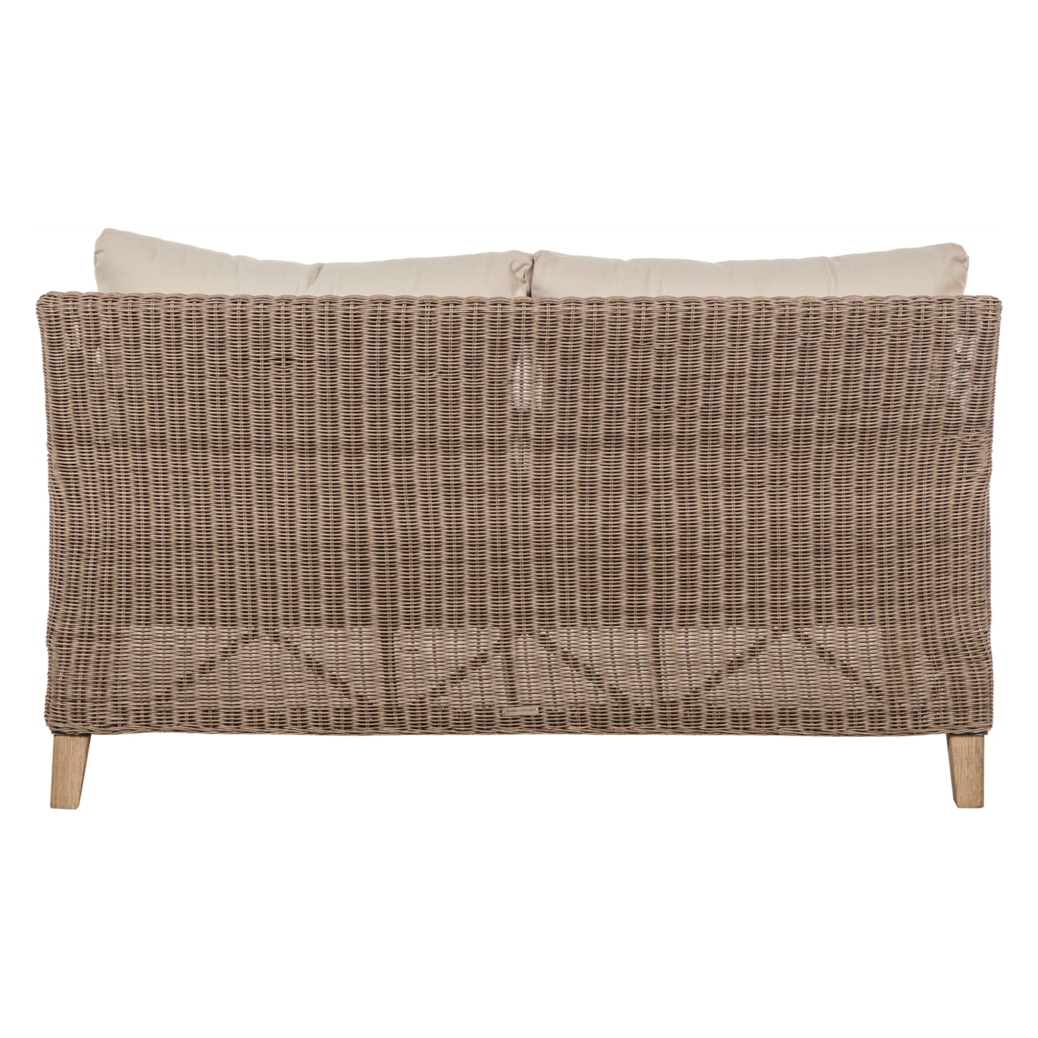 AURA RATTAN İKİLİ KOLTUK GRİ