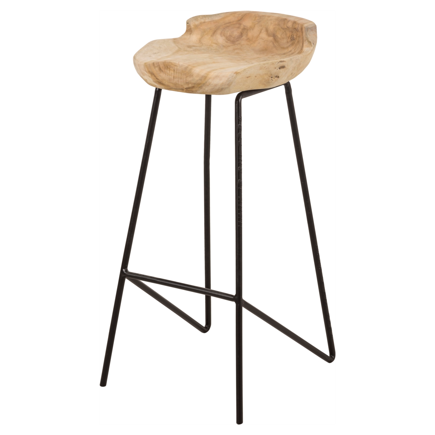 HAVANA TİK AĞACI BAR TABURESI