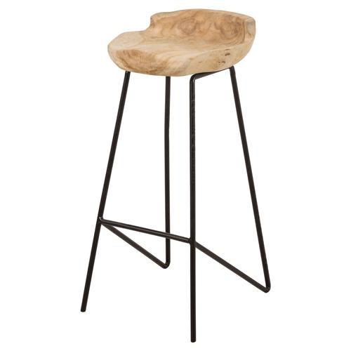  HAVANA TİK AĞACI BAR TABURESI