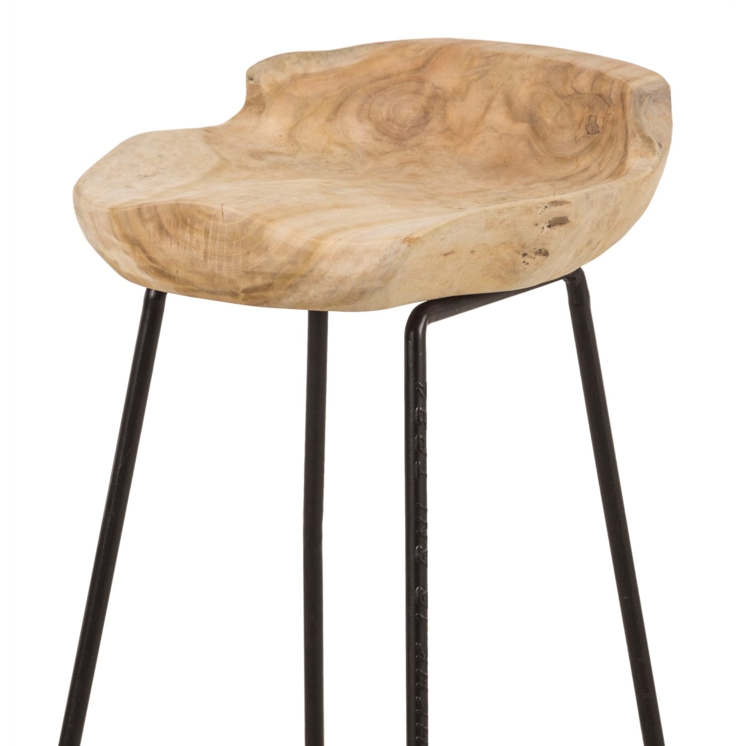 HAVANA TİK AĞACI BAR TABURESI