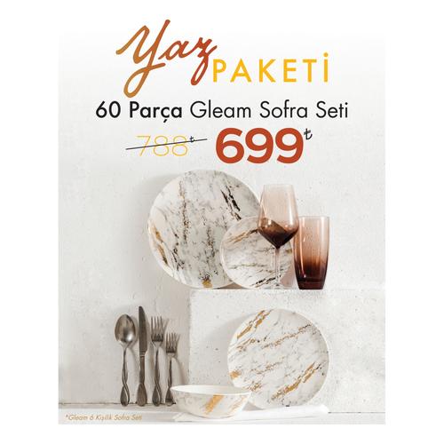  GLEAM SOFRA SETİ - 60 PARÇA