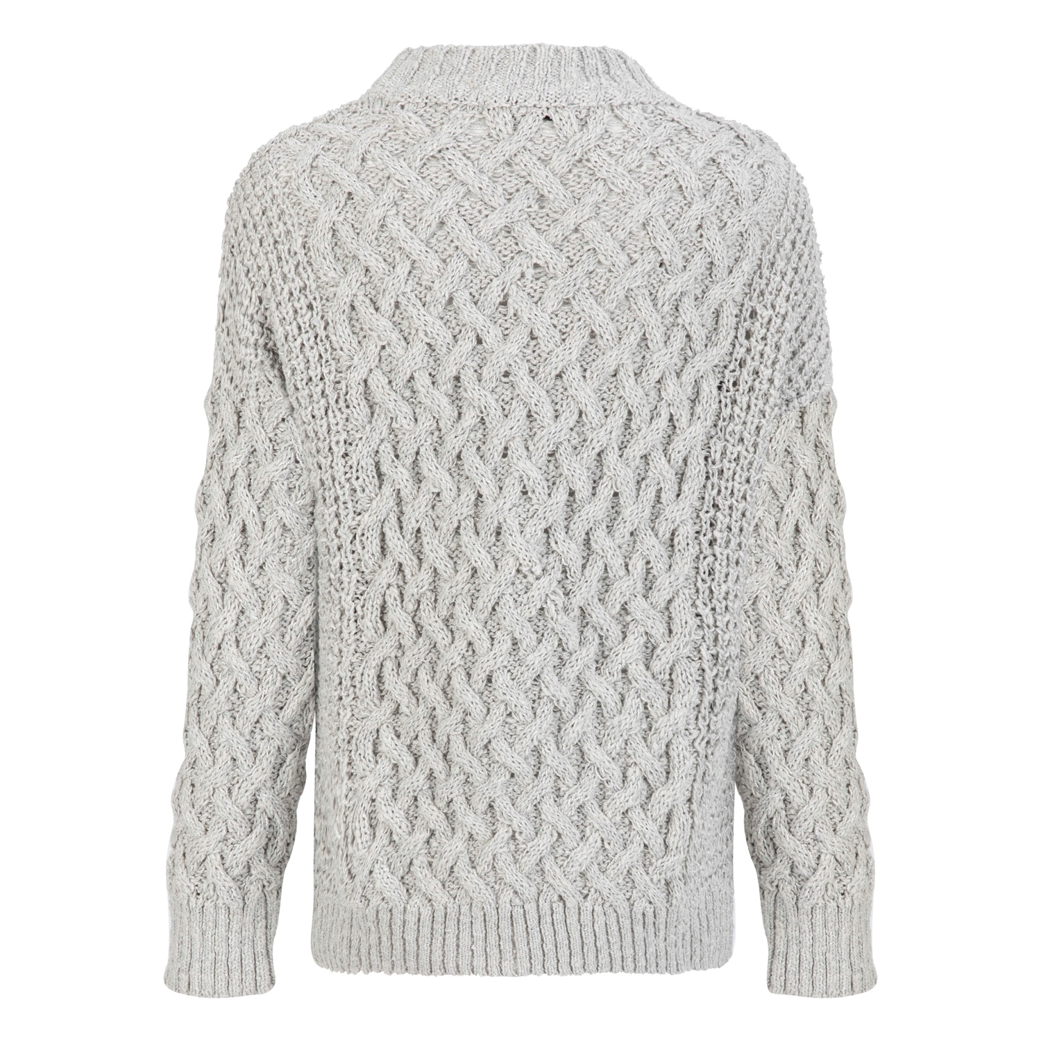 ÖRGÜ DESENLİ BİSİKLET YAKA TRİKO KAZAK