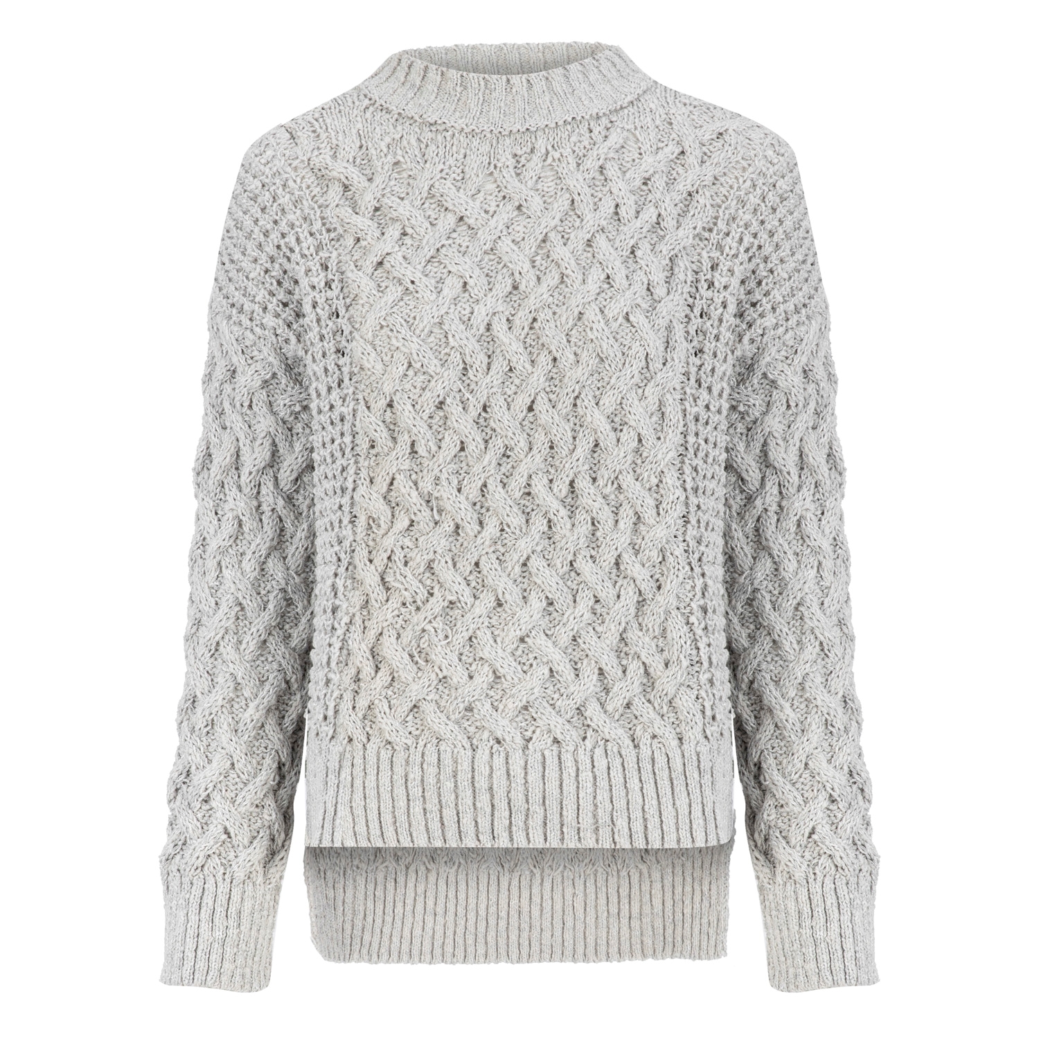 ÖRGÜ DESENLİ BİSİKLET YAKA TRİKO KAZAK