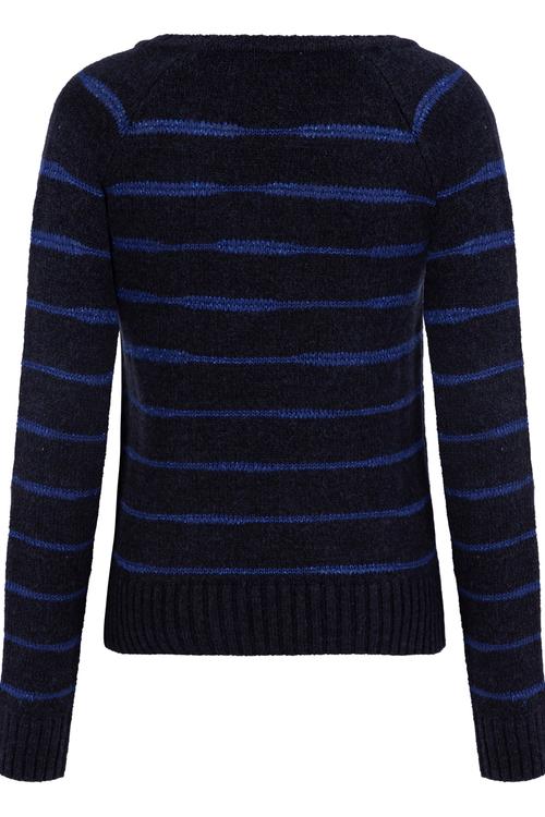  ÇİZGİLİ BİSİKLET YAKA TRİKO KAZAK