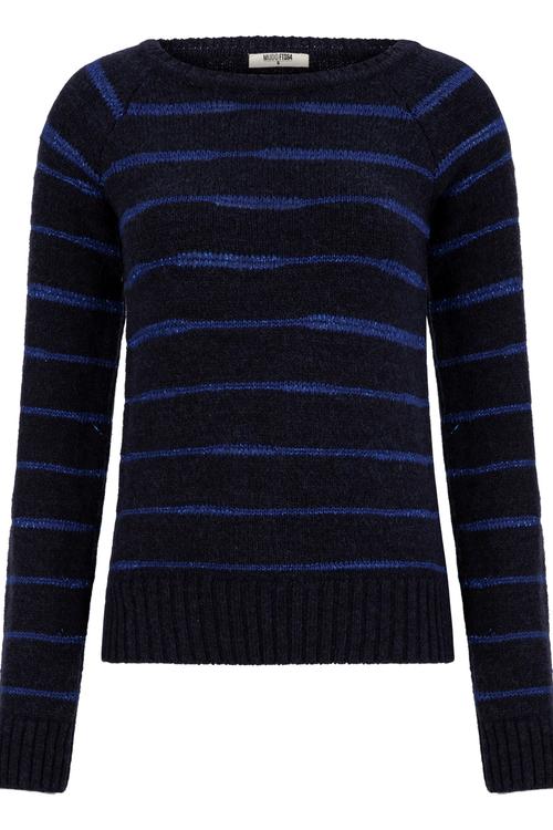  ÇİZGİLİ BİSİKLET YAKA TRİKO KAZAK