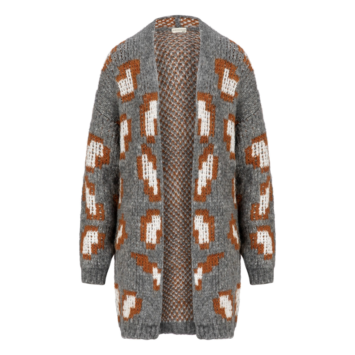 DESENLİ TRİKO AÇIK YAKA HIRKA