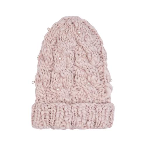  İNCİ İŞLEMELİ YÜN KALIN BERE