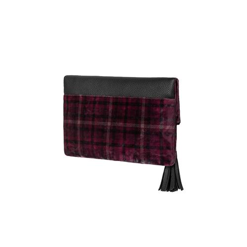  EKOSE DESENLİ KADİFE PORTFÖY ÇANTA