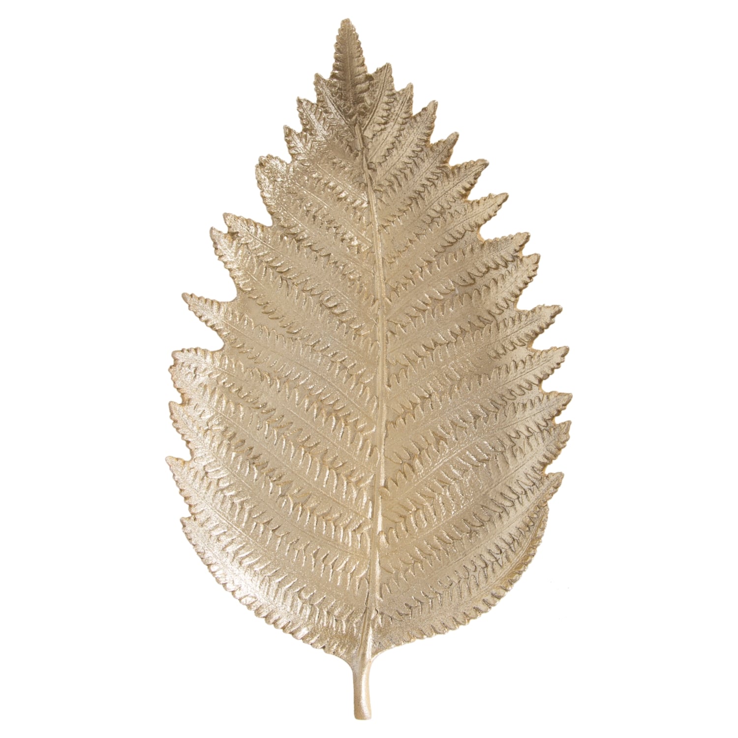 YAPRAK DEKORATİF TABAK GOLD 15X26CM