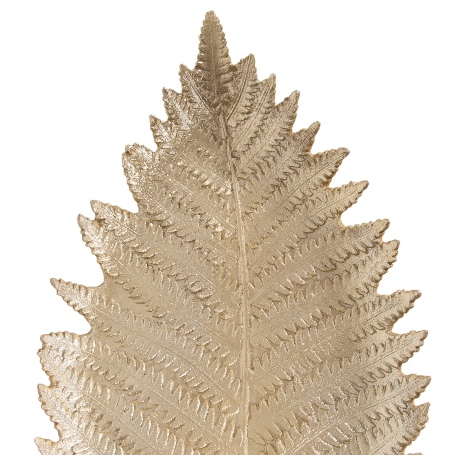 YAPRAK DEKORATİF TABAK GOLD 15X26CM