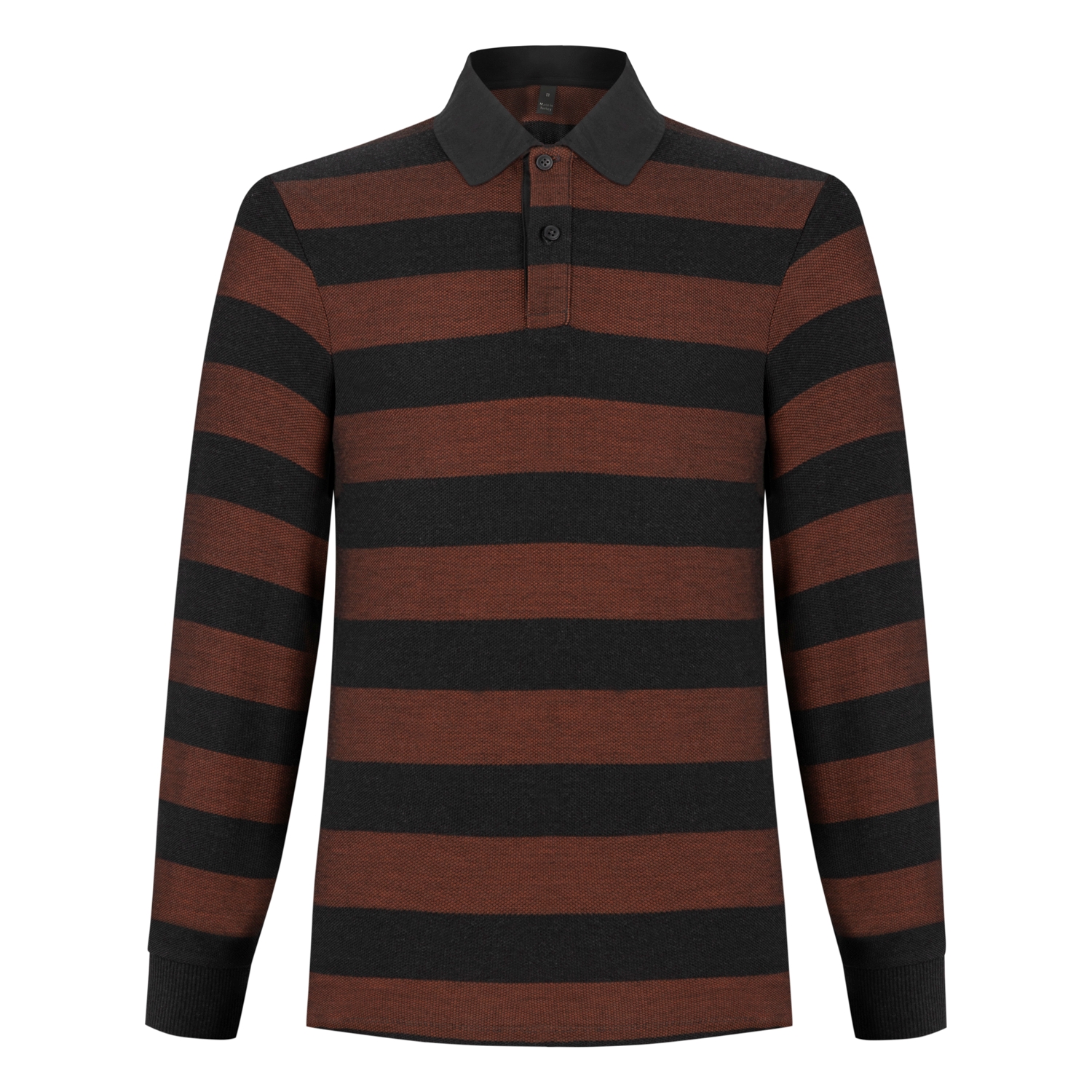 ÇİZGİLİ POLO YAKA UZUN KOL T-SHİRT