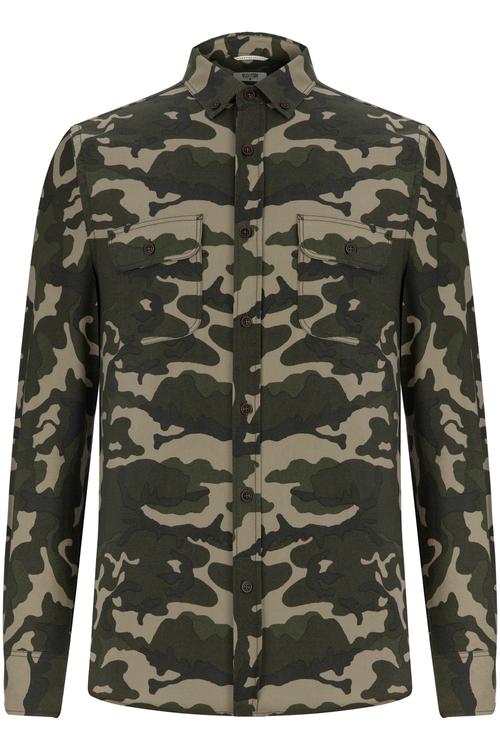  KAMUFLAJ DESENLİ REGULAR CASUAL GÖMLEK