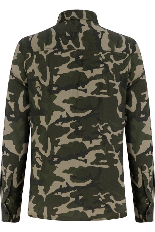  KAMUFLAJ DESENLİ REGULAR CASUAL GÖMLEK