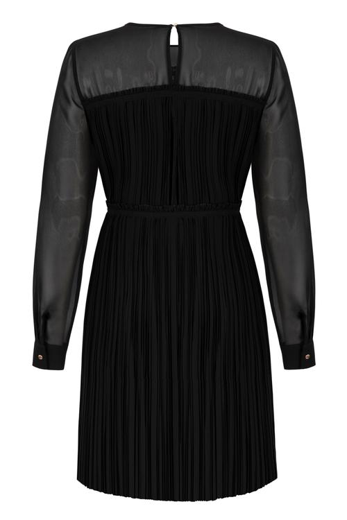  TÜL DETAYLI ELBİSE