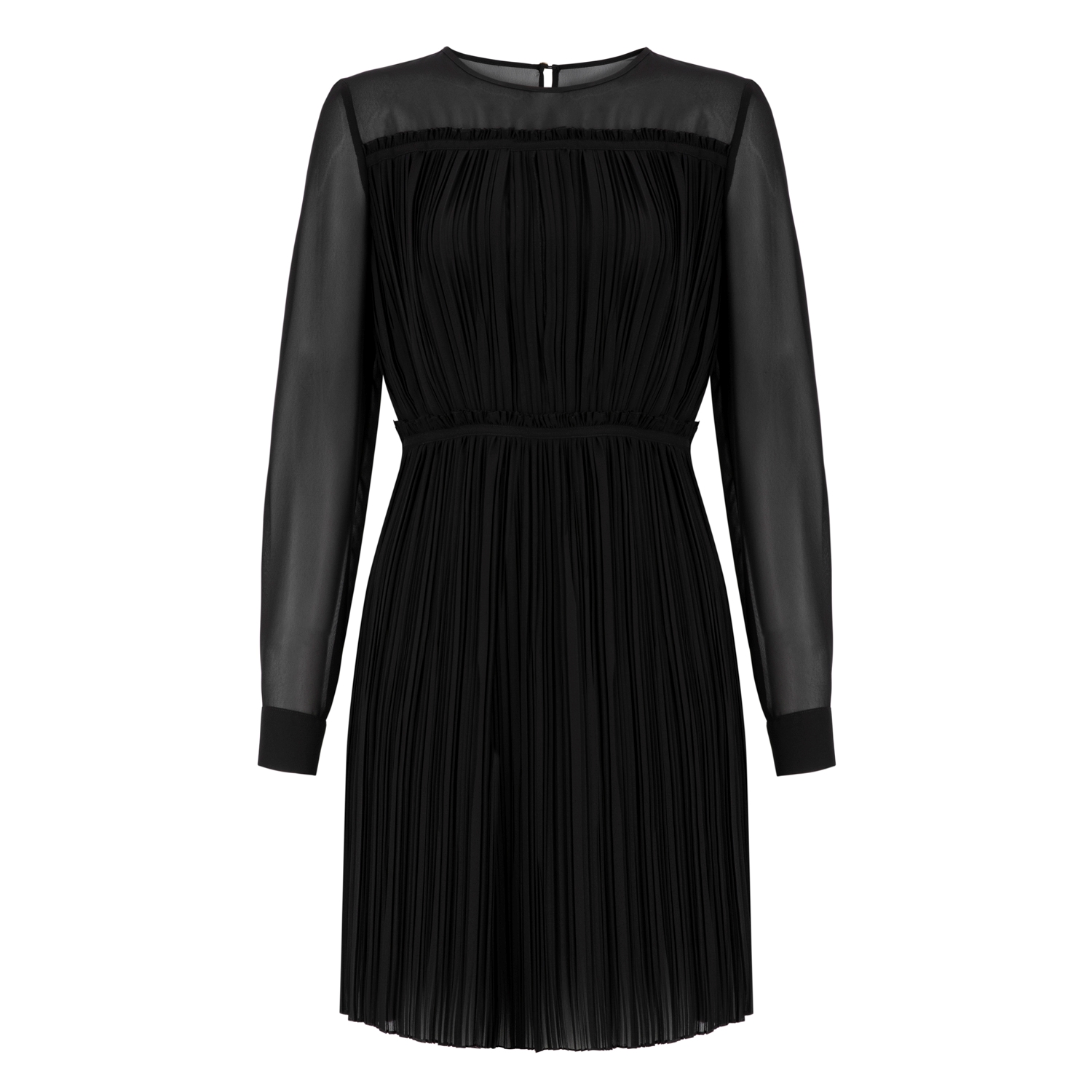 TÜL DETAYLI ELBİSE