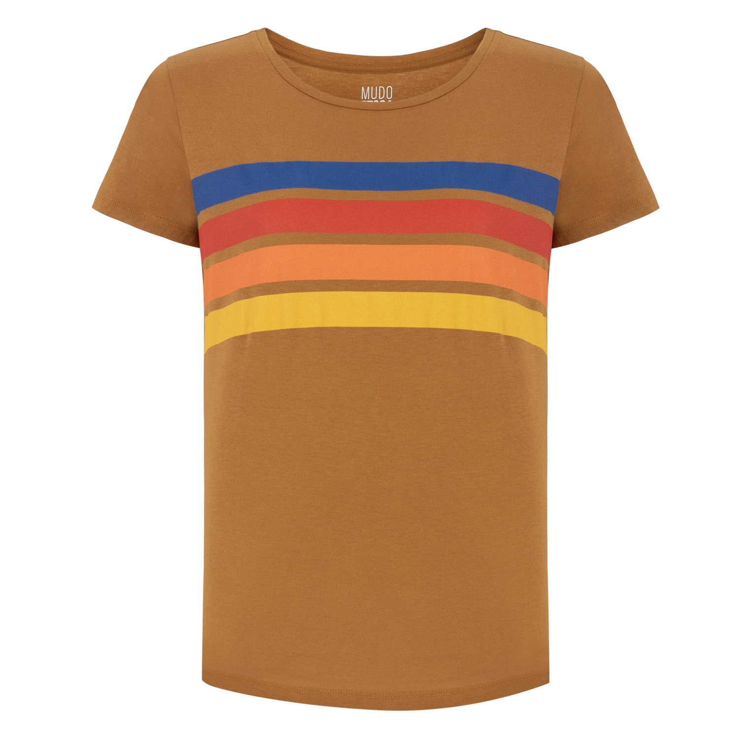 ÇİZGİ DETAYLI BİSİKLET YAKA KISA KOL T-SHİRT