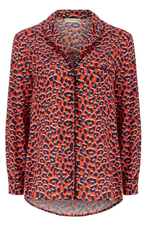  LEOPAR DESENLİ REGULAR CASUAL GÖMLEK