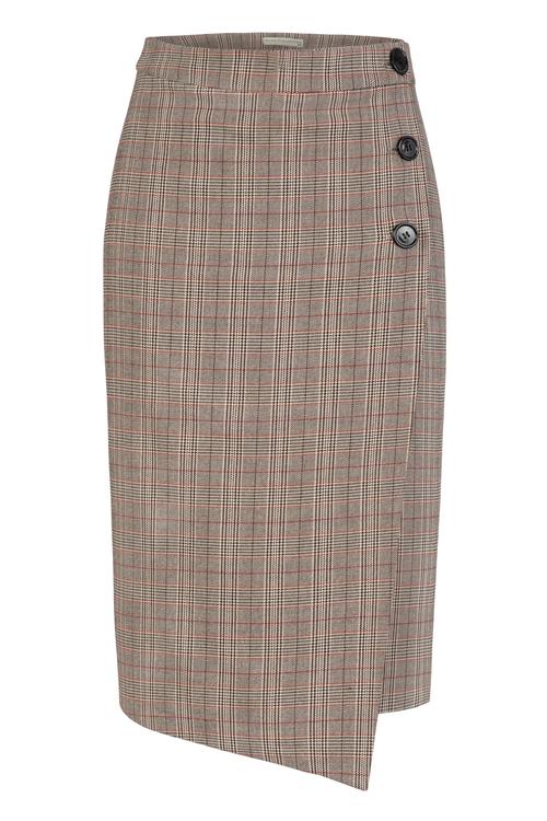  EKOSE DESENLİ MİDİ BOY PAMUKLU ETEK