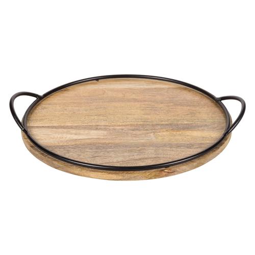  FLAT DEKORATİF AHŞAP TEPSİ 45 CM