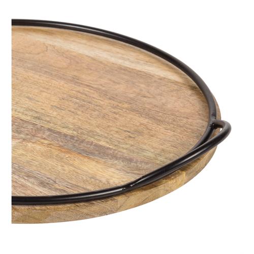  FLAT DEKORATİF AHŞAP TEPSİ 45 CM