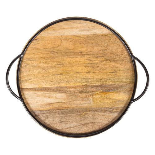  FLAT DEKORATİF AHŞAP TEPSİ 45 CM