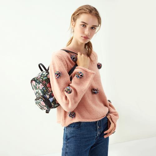  ÇİÇEK DESENLİ SIRT ÇANTASI