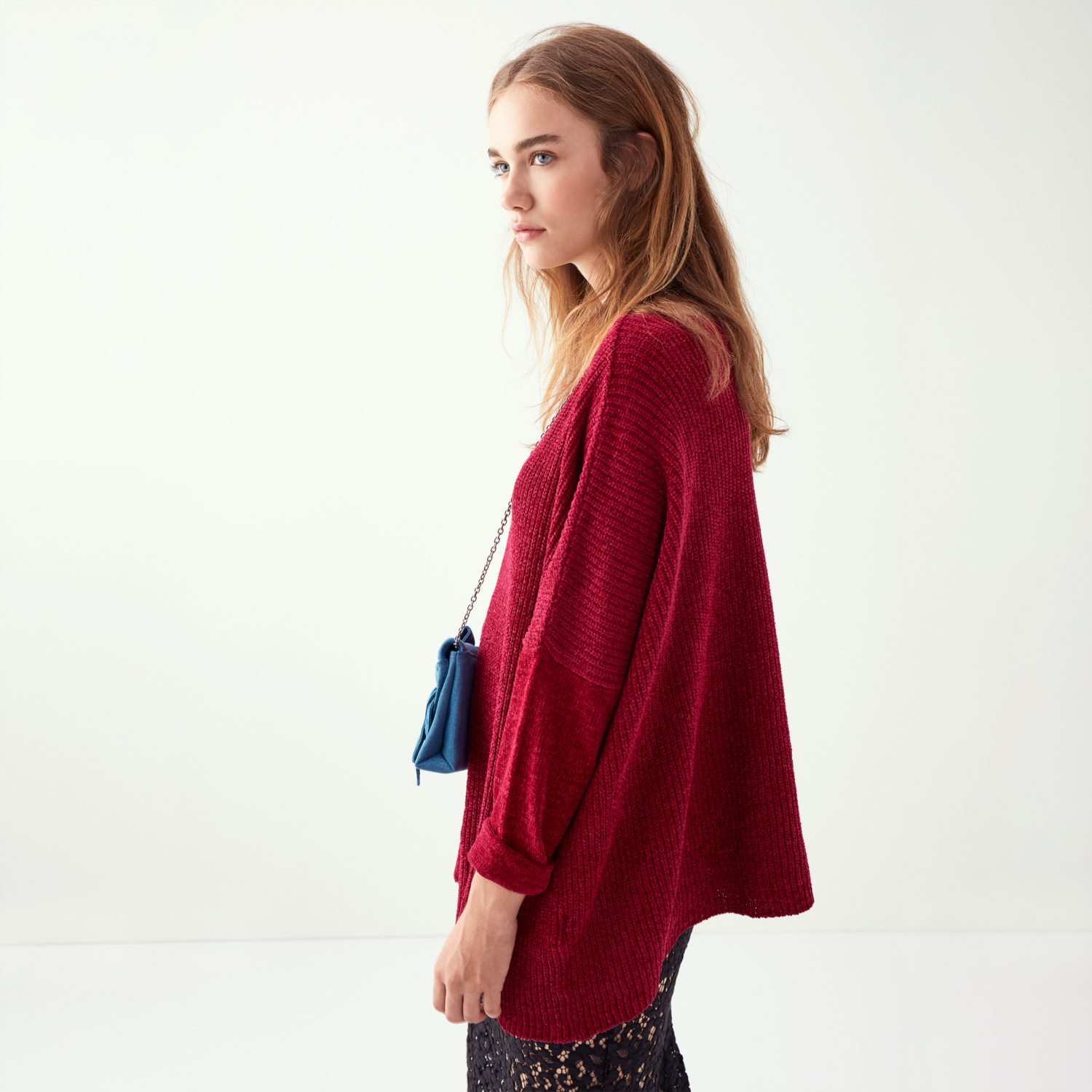 OVERSİZE KAYIK YAKA KAZAK