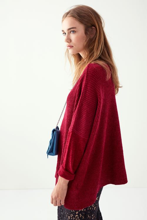  OVERSİZE KAYIK YAKA KAZAK