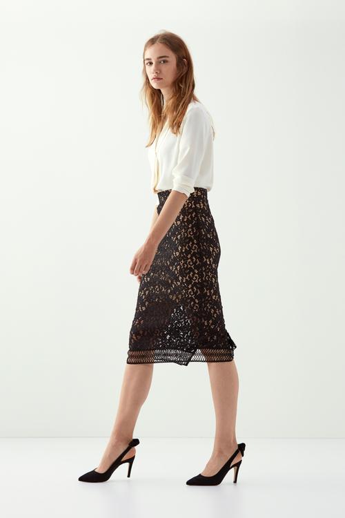  DANTELLİ MİDİ BOY KALEM ETEK